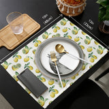 Lemon fruit in summer Personalized Table Placemats - LeobonZone