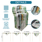 Pastoral tropical plants Pineapple fruit Sharp Angle Table Runner Place Mats - LeobonZone