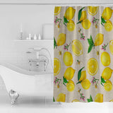 Lemon multi fruit summer DURABLE SHOWER CURTAIN - LeobonZone