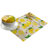 Lemon multi fruit summer Personalized Table Placemats