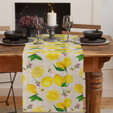 Lemon multi fruit summer Table Runner Place Mats - LeobonZone