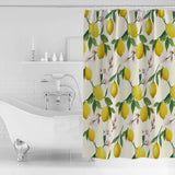 Lemon fruit summer DURABLE SHOWER CURTAIN - LeobonZone