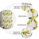 Lemon fruit summer DURABLE SHOWER CURTAIN - LeobonZone