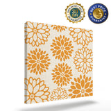 Orange dahlia American pastoral style Canvas painting - LeobonZone