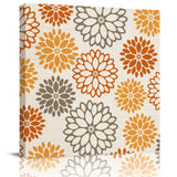 Orange khaki dahlia American pastoral style Canvas painting - LeobonZone