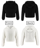 Hoodie women Leisure hoodie Short wool Pullovers tops - LeobonZone