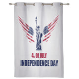Date of Independence Day Statue of Liberty window curtains - LeobonZone