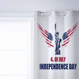Date of Independence Day Statue of Liberty window curtains - LeobonZone