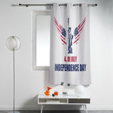 Date of Independence Day Statue of Liberty window curtains - LeobonZone