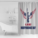 Date of Independence Day Statue of Liberty Shower Curtain