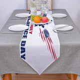 Date of Independence Day Statue of Liberty Sharp Angle Table Runner Place Mats