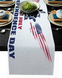 Date of Independence Day Statue of Liberty Table Runner Place Mats - LeobonZone