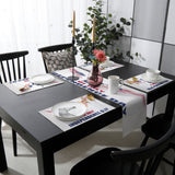 Date of Independence Day Statue of Liberty Table Flag And Table Mat Suit - LeobonZone