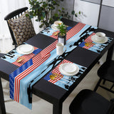 Independence day victory cheers soldiers Table Flag And Table Mat Suit - LeobonZone