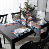 Independence day victory cheers soldiers Table Flag And Table Mat Suit - LeobonZone