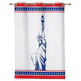 Pentagram goddess of Liberty window curtains - LeobonZone