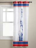 Pentagram goddess of Liberty window curtains - LeobonZone