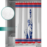 Pentagram goddess of Liberty Shower Curtain - LeobonZone