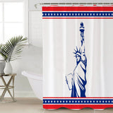 Pentagram goddess of Liberty Shower Curtain - LeobonZone
