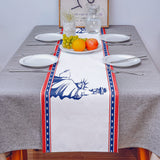 Pentagram goddess of Liberty Table Runner Place Mats - LeobonZone