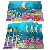 Ocean Cartoon Concert Personalized Table Placemats - LeobonZone