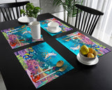 Ocean Cartoon Concert Personalized Table Placemats - LeobonZone