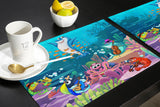 Ocean Cartoon Concert Personalized Table Placemats - LeobonZone