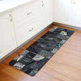 Ceramic tile marble texture Leather Doormat - LeobonZone