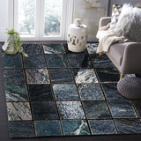 Ceramic tile marble texture Right Angle Felt Rugs - LeobonZone