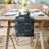 Ceramic tile marble texture Table Runner Place Mats - LeobonZone