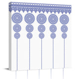 Bohemian pattern sky blue mandala pattern Canvas painting - LeobonZone