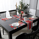 American Independence Day striped stars Table Flag And Table Mat Suit - LeobonZone