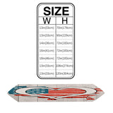 American love map flag Sharp Angle Table Runner Place Mats - LeobonZone