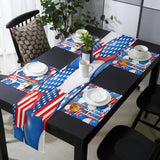 Balloon flag for independence day Table Flag And Table Mat Suit - LeobonZone