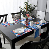 Balloon flag for independence day Table Flag And Table Mat Suit - LeobonZone
