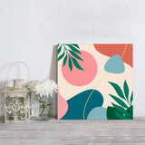 Abstract art tropical leaves Canvas painting - LeobonZone