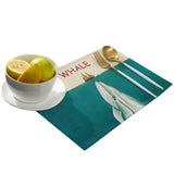 Vintage ocean whale Personalized Table Placemats
