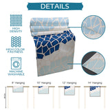 Indigo Blue Triangle mosaic marble Table Runner Place Mats - LeobonZone