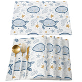 Summer seabed biological Personalized Table Placemats - LeobonZone