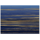 Blue Marbling yellow lines Right Angle Felt Rugs - LeobonZone