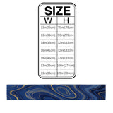Round marbling Abstract blue background Table Runner Place Mats - LeobonZone