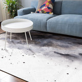 Black Marble light color pattern stone Sponge Rillet Rubber Rugs - LeobonZone