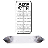 Black Marble light color pattern stone Table Runner Place Mats Sharp Angle - LeobonZone