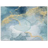 Blue Marble light color pattern stone Right Angle Felt Rugs - LeobonZone