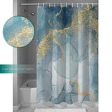 Blue Marble light color pattern stone Waterproof Durable Shower Curtain - LeobonZone