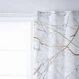 Grey Marble line texture window curtains - LeobonZone