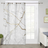 Grey Marble line texture window curtains