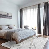 Grey Marble line texture Sponge Rillet Rubber Rugs - LeobonZone
