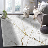 Grey Marble line texture Right Angle Felt Rugs - LeobonZone