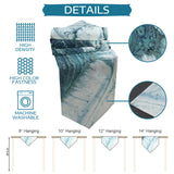 Green Marble fluid gradient texture Table Runner Place Mats Sharp Angle - LeobonZone